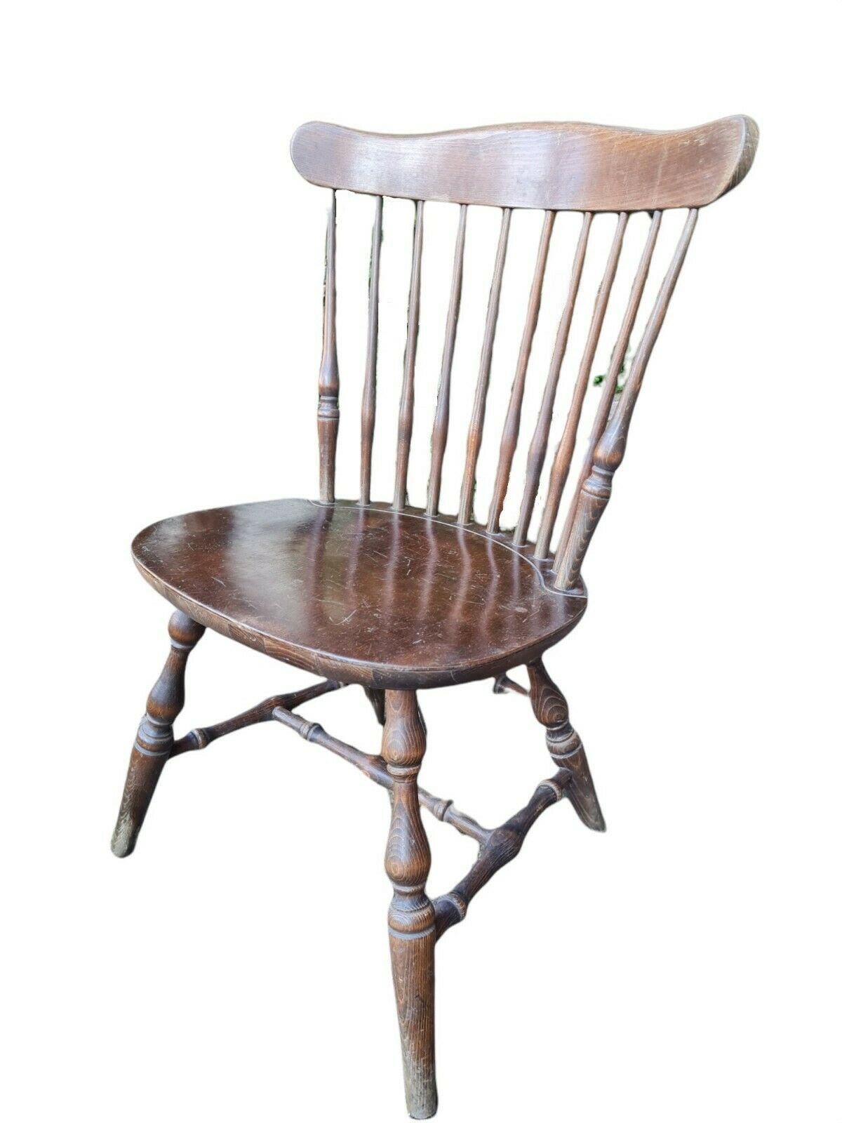 Large format chair turned wood