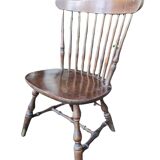 Large format chair turned wood