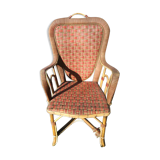 Fauteuil enfant en rotin et bambou ancienne