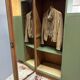Asymmetrical wardrobe from the 1950s.