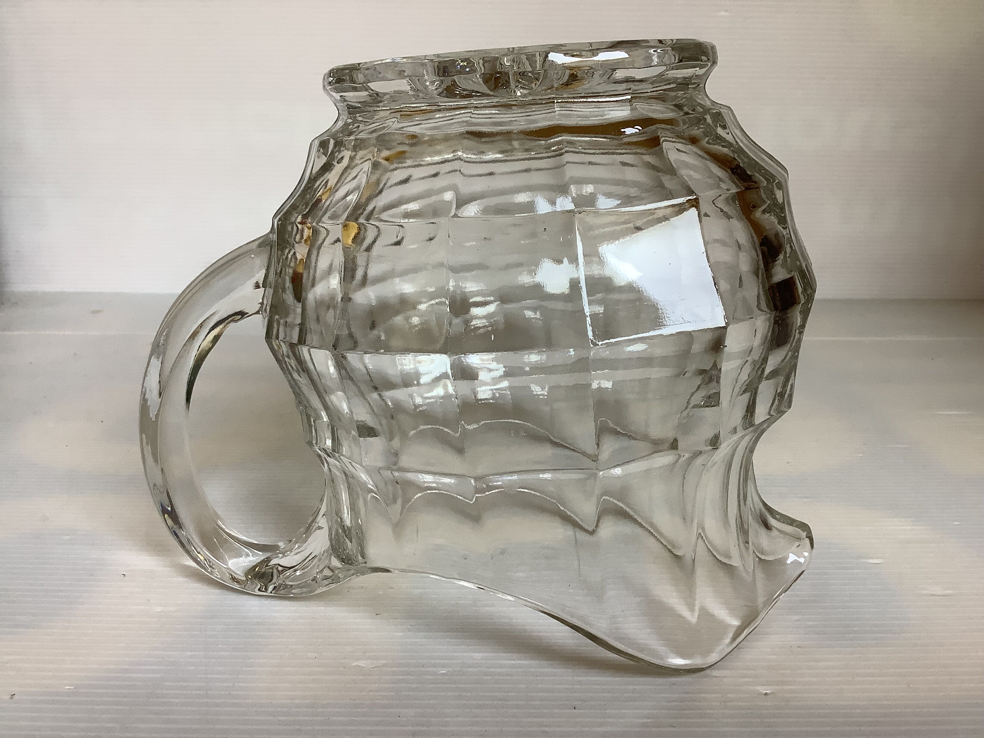 Large round glass jug