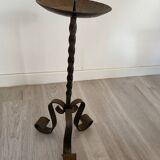 Wrought iron candle holder
