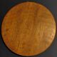 Oil painting on panel in marine tondo wooden frame early twentieth century