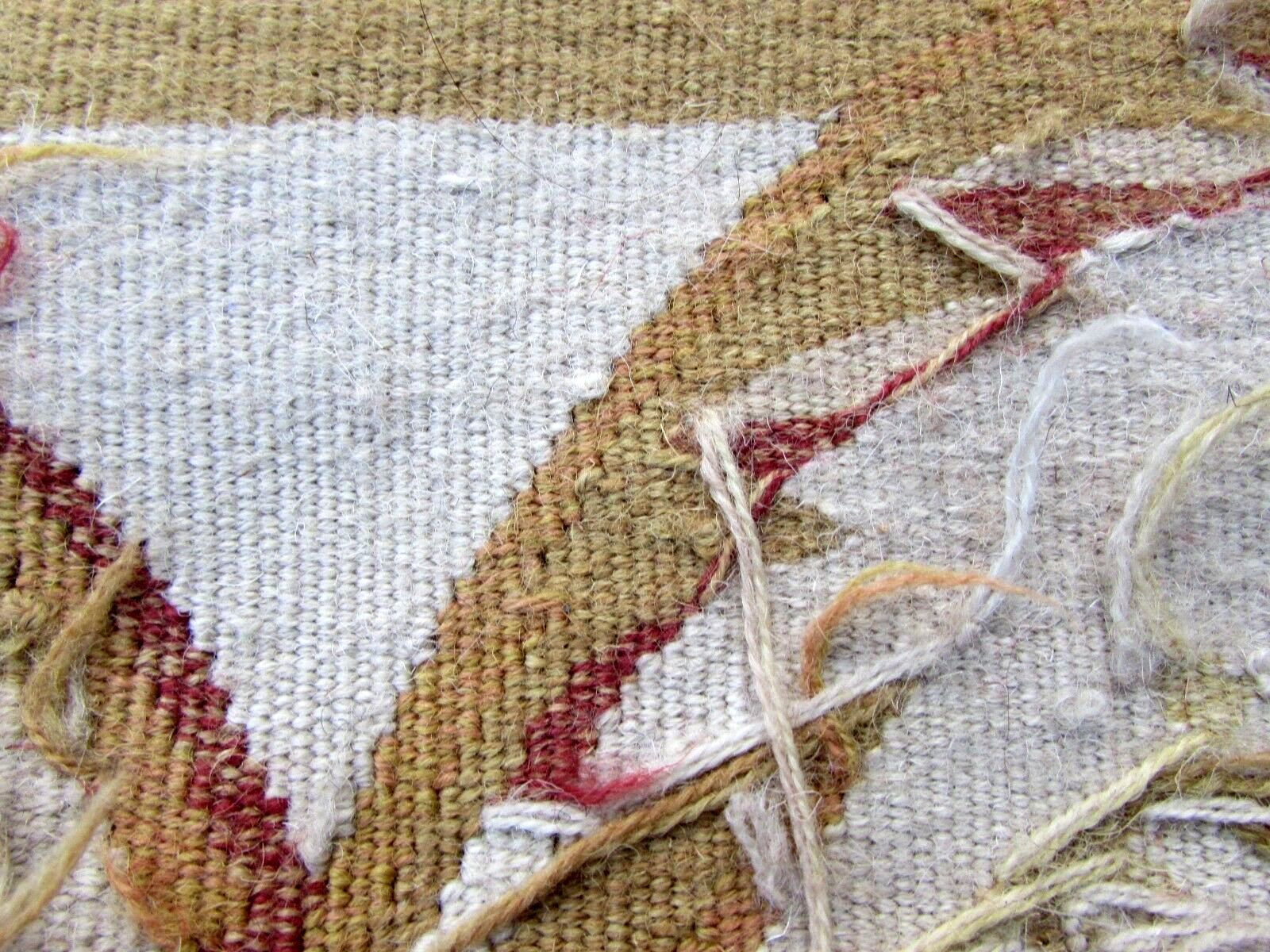 French carpet Aubusson handmade 122x186cm 1980