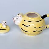 Anthropomorphic teapot coffee maker Tiger and baby tiger - Height 16 cm x Diameter 14 cm