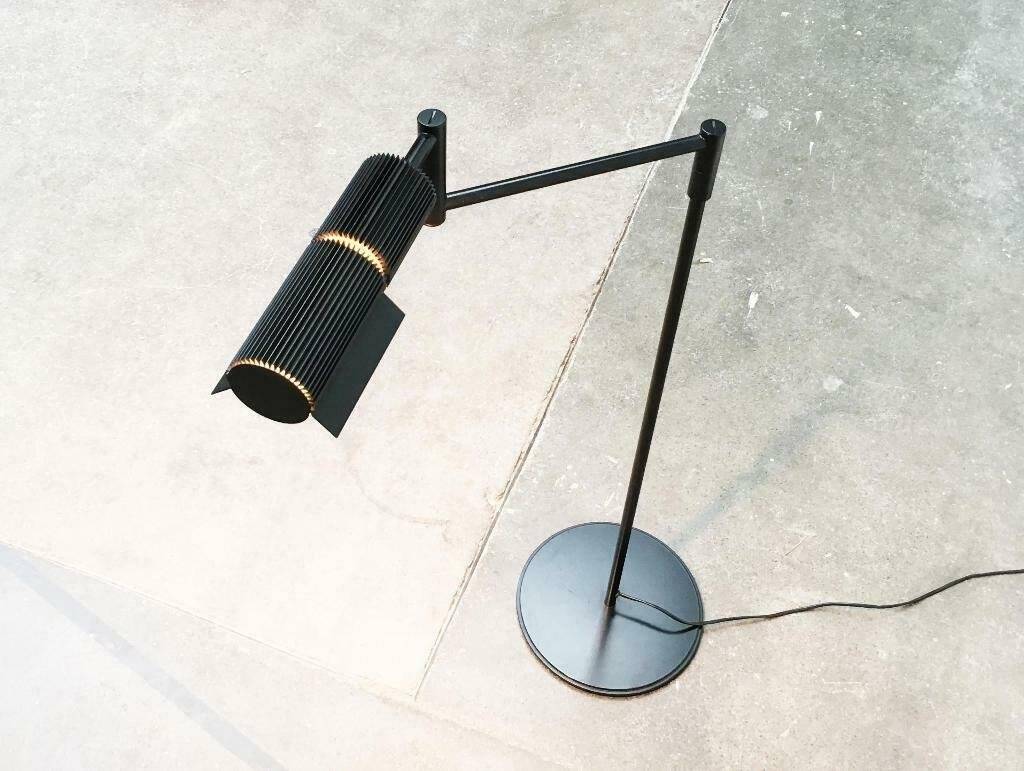 Haloprofile floor lamp from the vintage space age by V. Frauenknecht for Swisslamps International, 1970s.