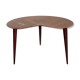 Coffee table bean feet tapered compass