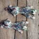 Bouquetieres Zoomorphes Chats Desvres peints Mains