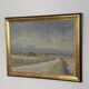 Swedish Oil on Panel “Räpplinge, Öland” by Emil Hagström, Vintage 70.5×55.5cm