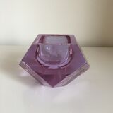 Sommerso cup by Flavio Poli glass from Murano, Italy, 1960