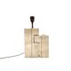Mid-century modern travertine table lamp, Nucleo Sormani Italy 1960s