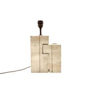 Mid-century modern travertine table lamp, Nucleo Sormani Italy 1960s