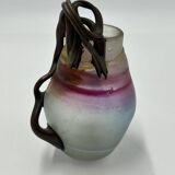 Miniature blown glass vase, Vasile Tubi Vadan, Romania