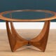 Retro Teak 1960s G Plan Fresco Astro Teak & Glass Coffee Table