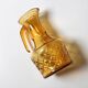 Vintage Designer Italian Amber Glass Carafe / Mid-century Jug / Bormioli