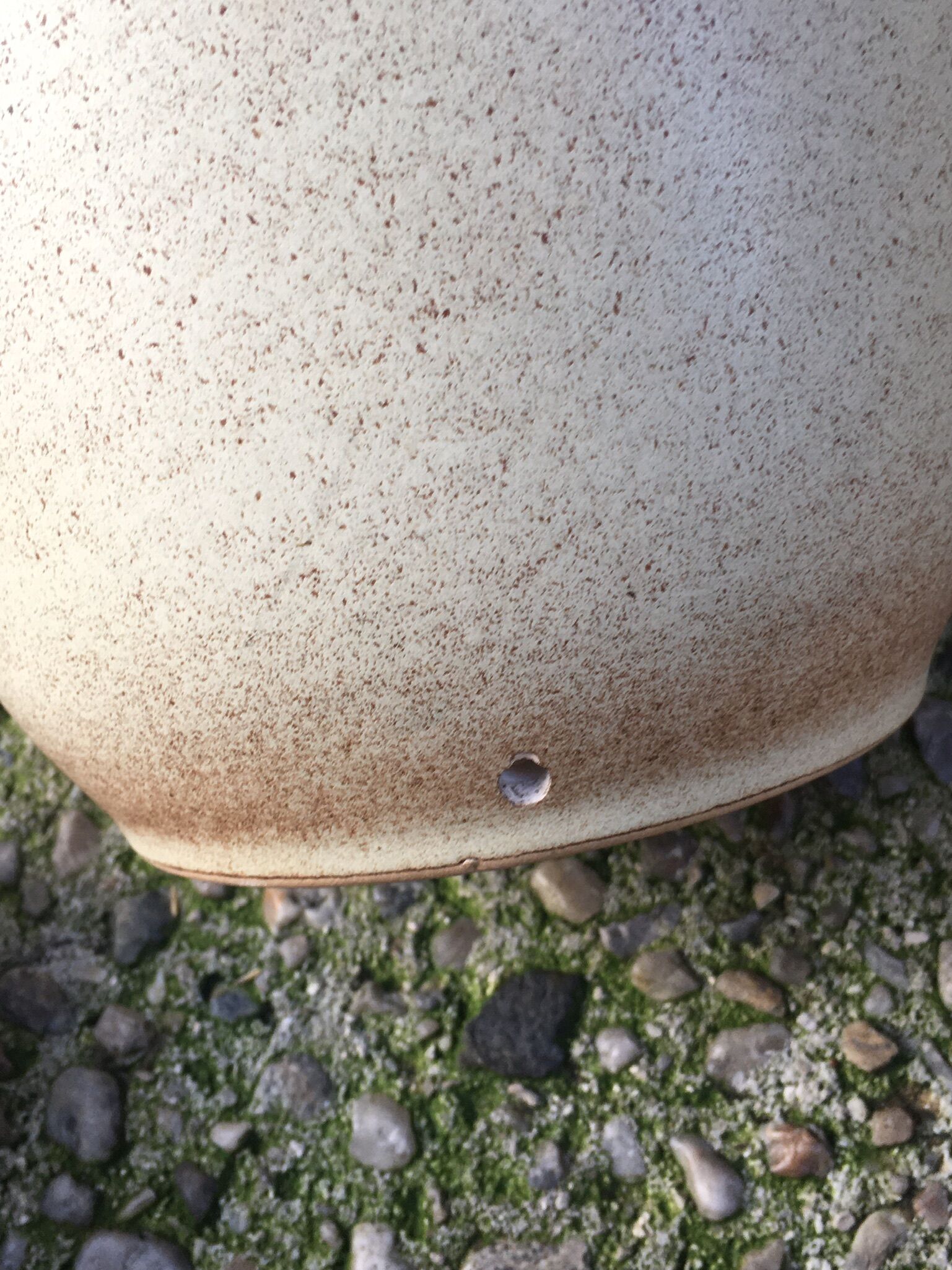 Vase from West Germany in degraded beige & brown