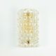 Mid-Century Scandinavian Glass & Brass Wall Lamp by Carl Fagerlund, 1960s