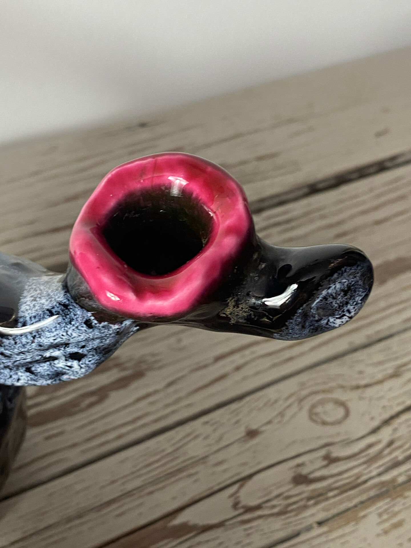 Double ceramic candlestick Vallauris