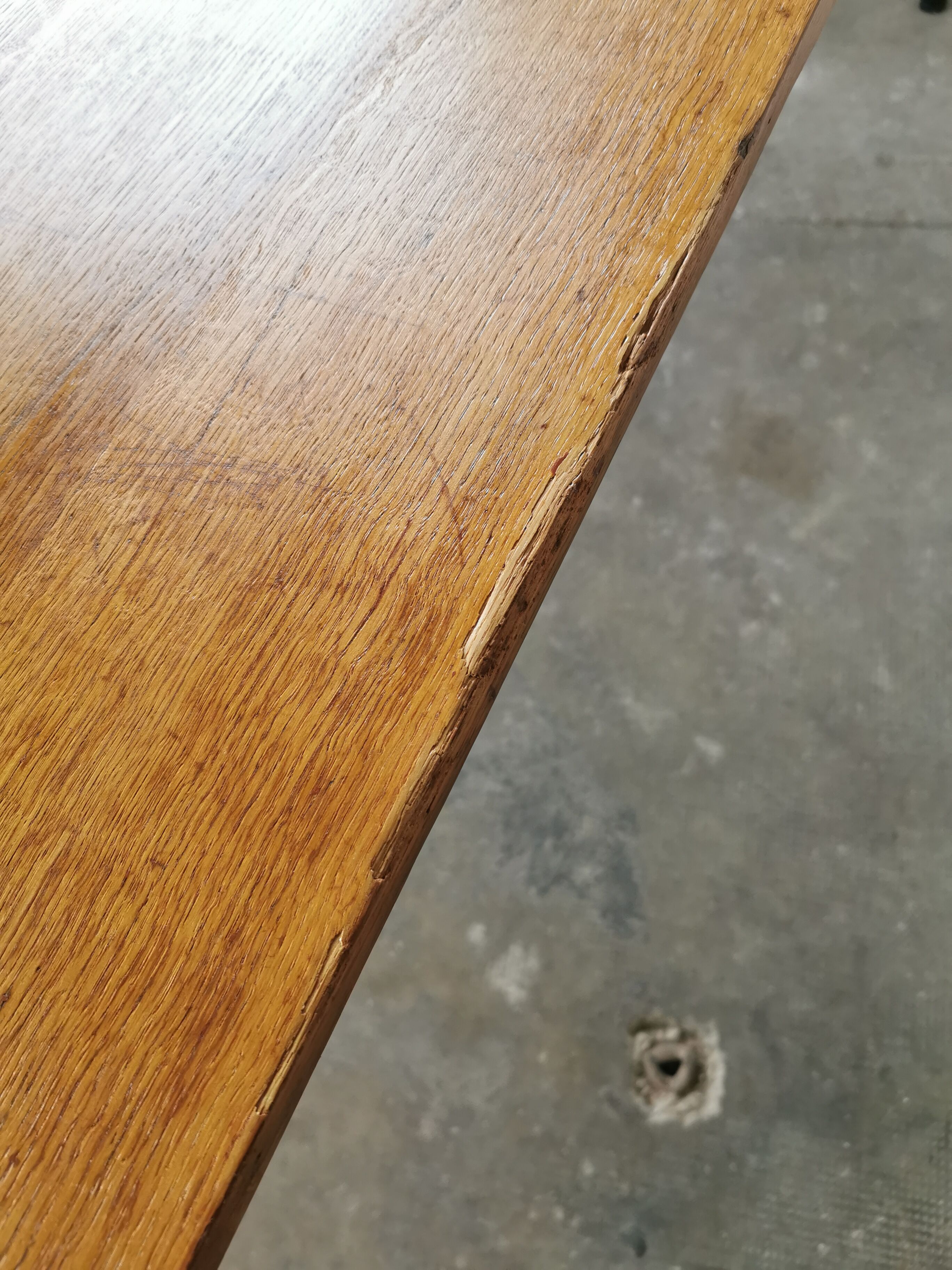 Refectory table Mullca metal and wood 1960