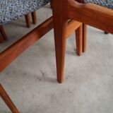 Set of six teak chairs, Danish design, 1960s, production: Denmark