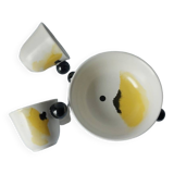 Set ensemble petit déjeuner tasses et bol design Constance Guisset