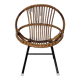 Rattan children's chair and metal base