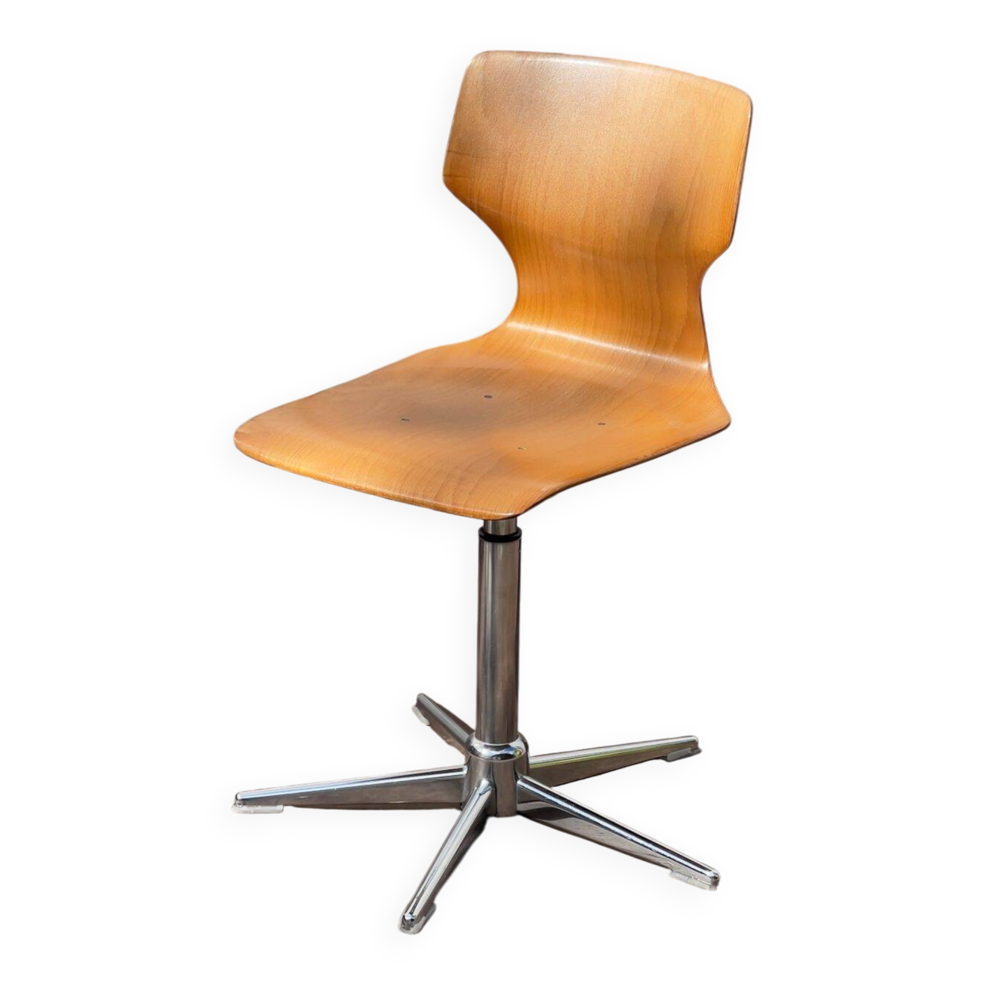 Vintage adjustable Pagholz workshop chair – 1970s industrial design