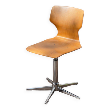 Vintage adjustable Pagholz workshop chair – 1970s industrial design