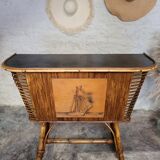 Bamboo and rattan bar 50s-60s