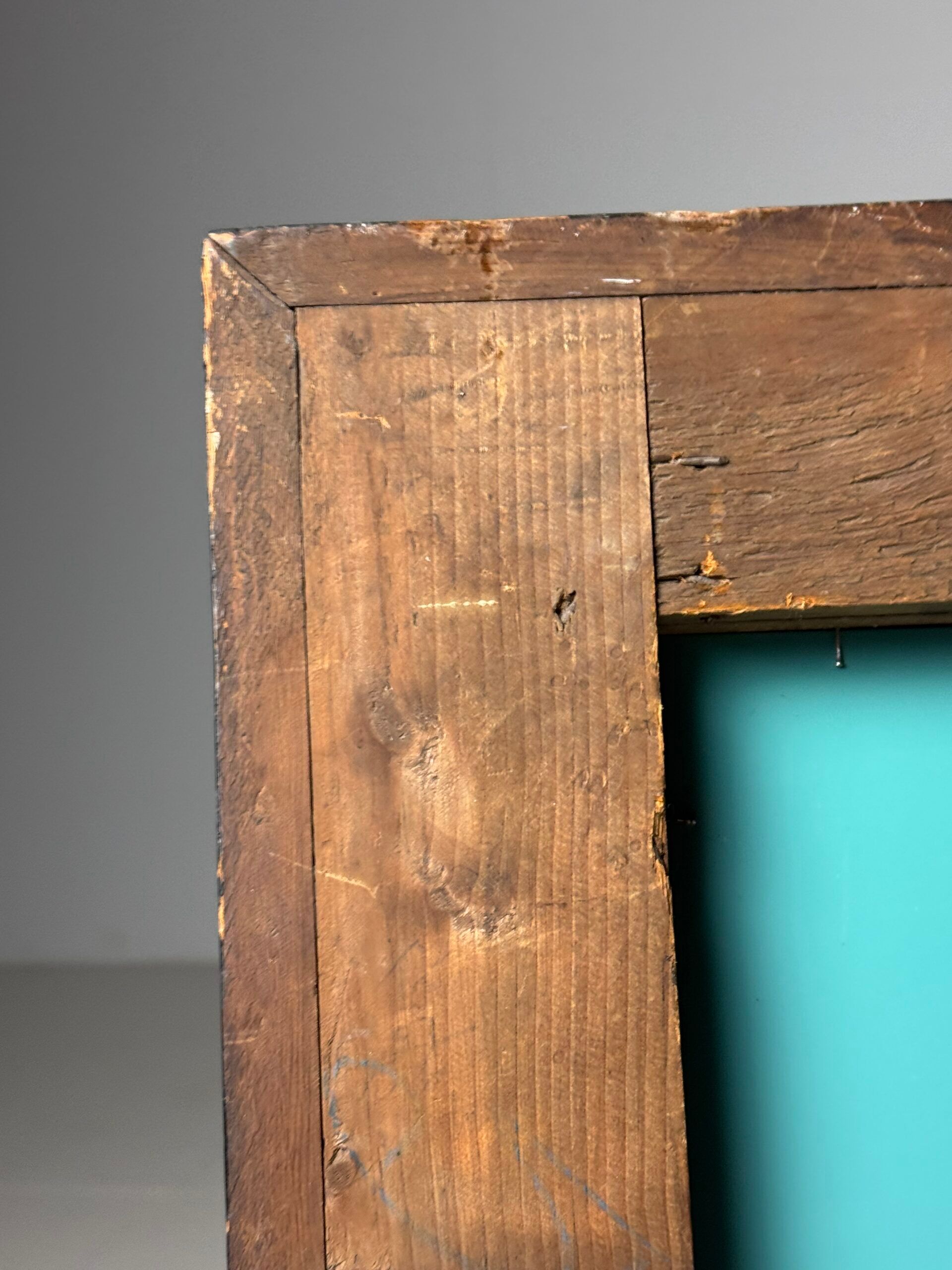 Ripple frame mirror black 20th century