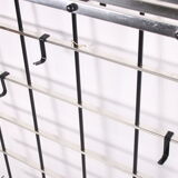 Vintage chrome color aluminum wall coat rack 1950s