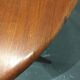Round scandinavian teak table