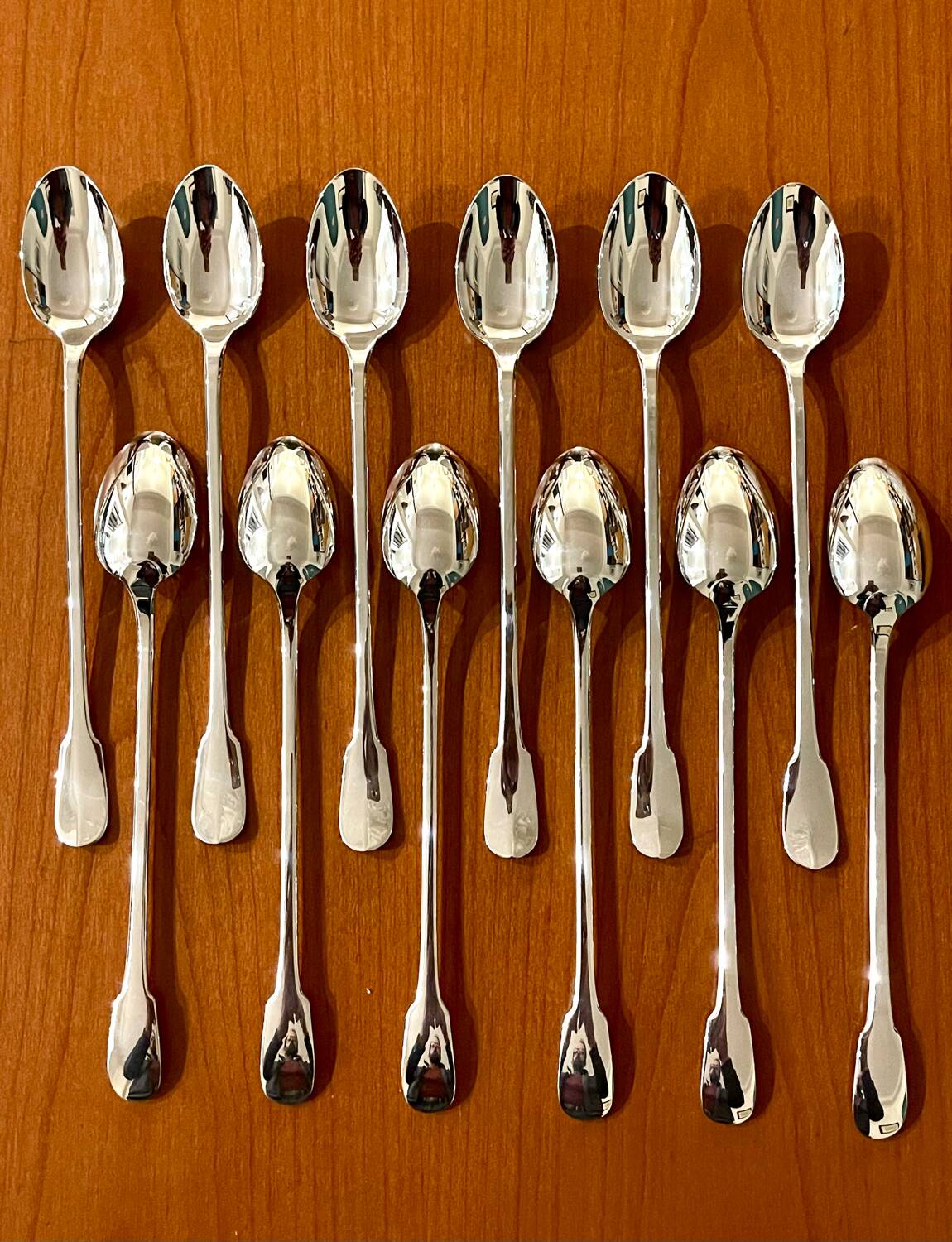 Christofle cluny 12 spoons 19.5 cm cocktail mazagran jam soda new condition