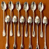 Christofle cluny 12 spoons 19.5 cm cocktail mazagran jam soda new condition
