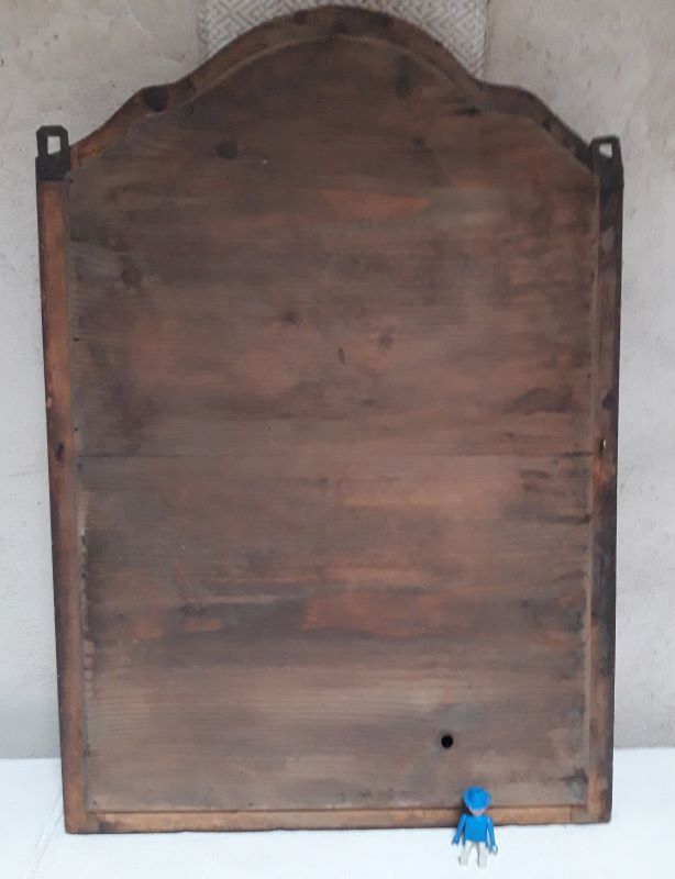 Louis Philippe mirror, mahogany, gendarme hat