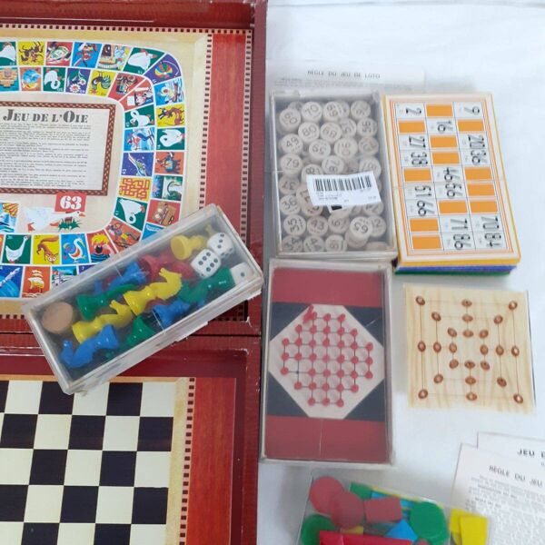 mallette de jeux de société  - vintage 80'