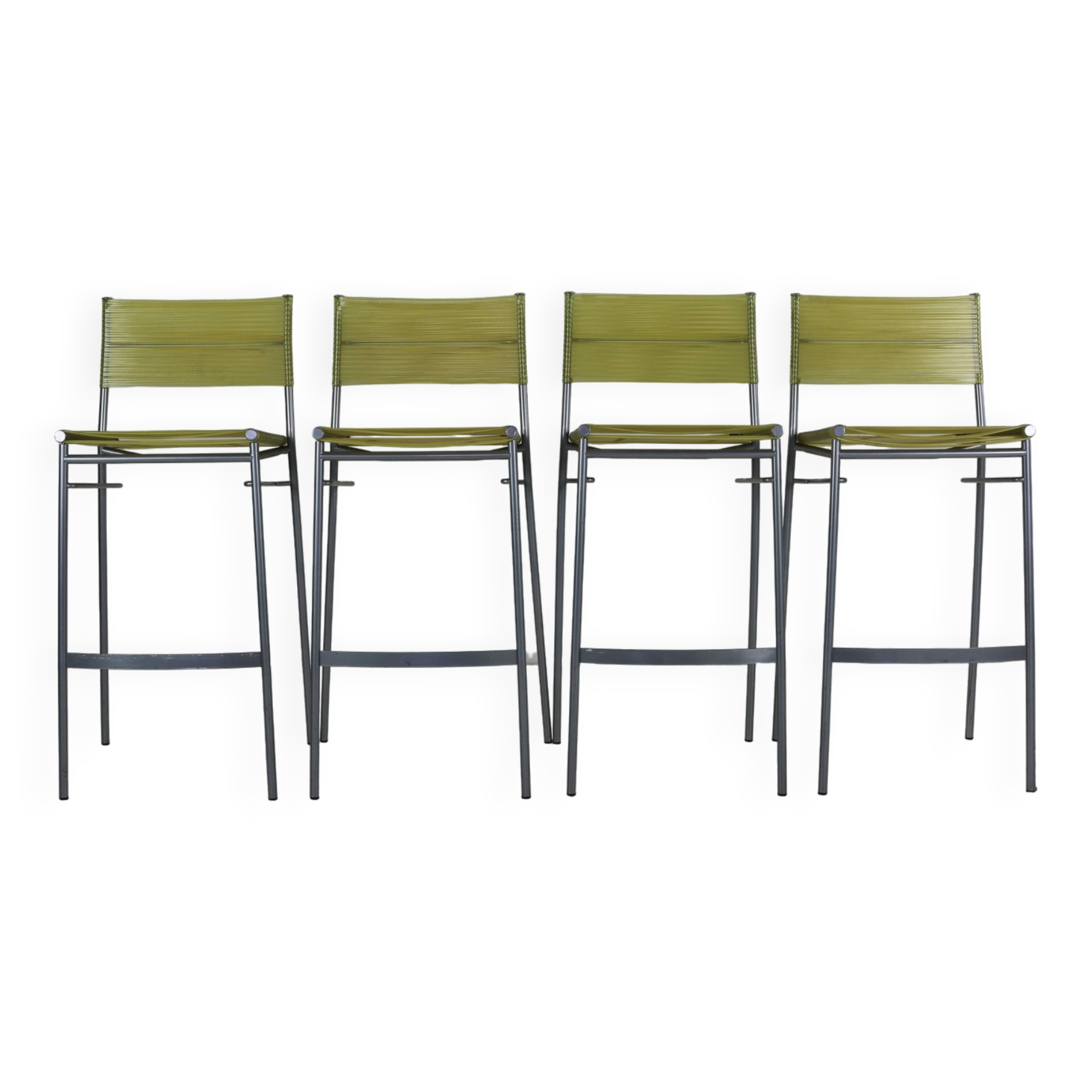 Set of four barstools by Tito Agnoli for Pierantonio Bonacina