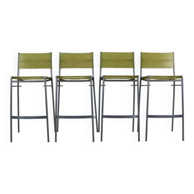 Ensemble de quatre tabourets de bar par Tito Agnoli pour Pierantonio Bonacina
