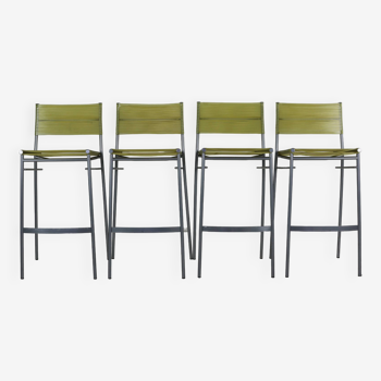 Set of four barstools by Tito Agnoli for Pierantonio Bonacina