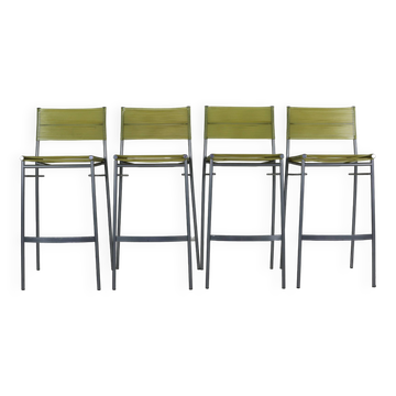 Set of four barstools by Tito Agnoli for Pierantonio Bonacina