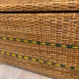 Rattan bench chest