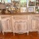 Antique grand buffet in solid oak – Louis XV style – Bleached wood –