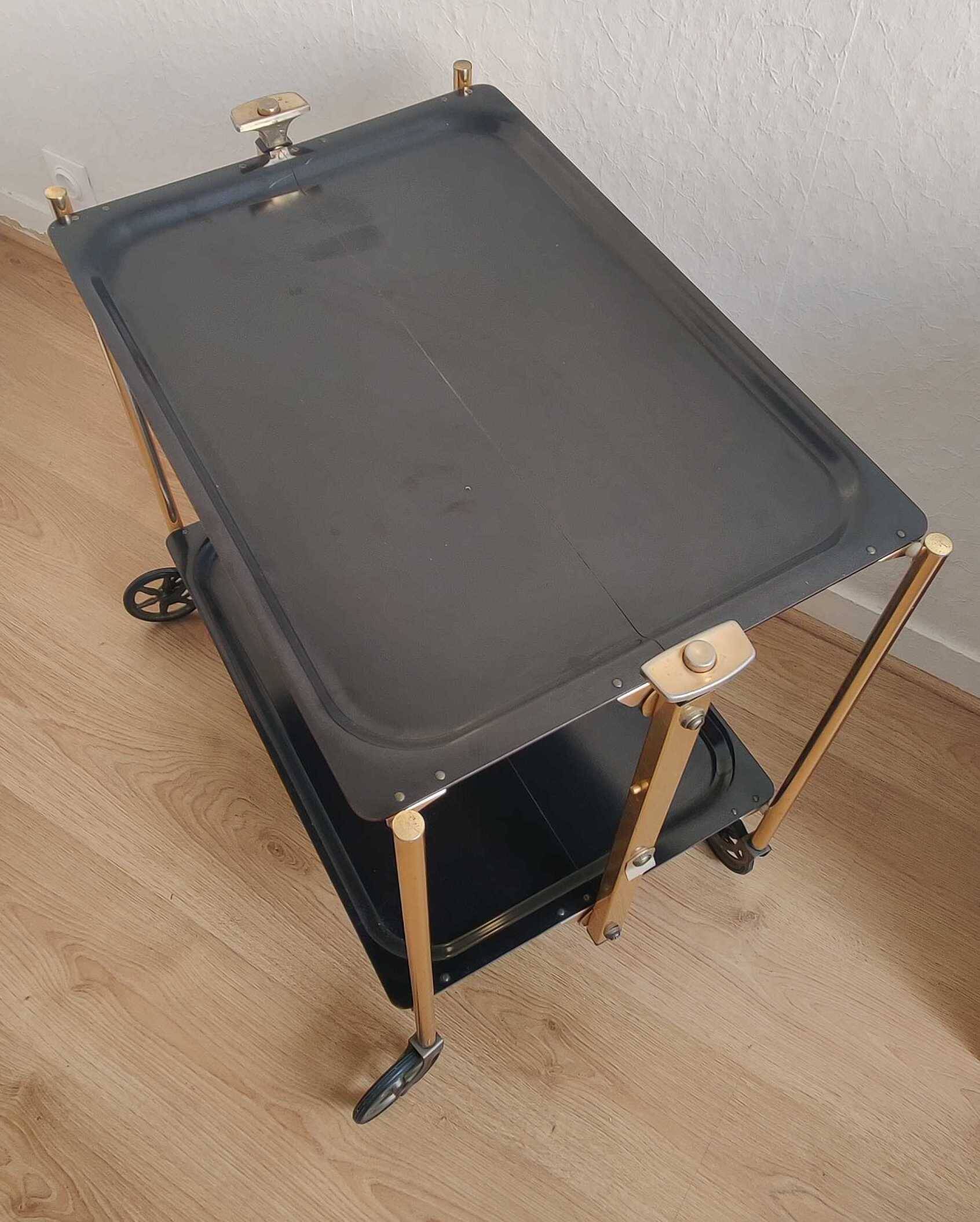 Vintage folding dessert table made in France.