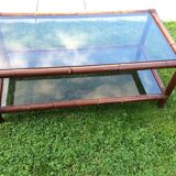 Rattan coffee table