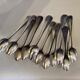 Set of 12 hollow spoons in silver metal uniplat model