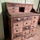 Antique solid wood workshop furniture with drawers
