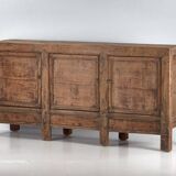 Antique wooden three-door sideboard (circa 1920)