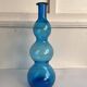 Blue blown glass vase