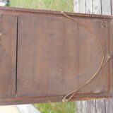 Antique gilded wood wall mirror