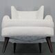 1960s Restored Wingback Chair, Czechoslovakia